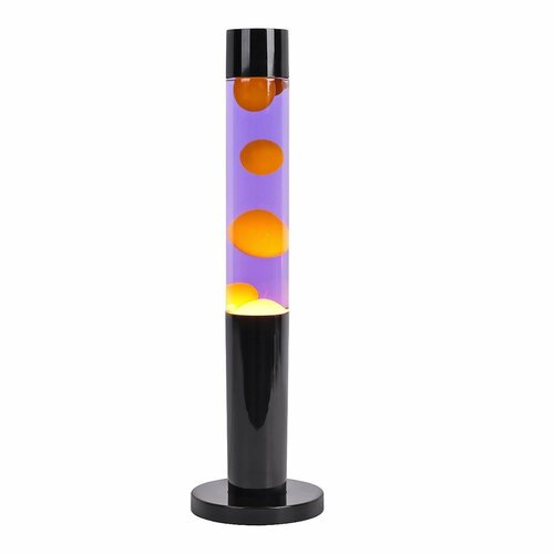 Лава-Лампа Pillar (NEW) Оранжевая/Сиреневая 43 см (черный корпус)