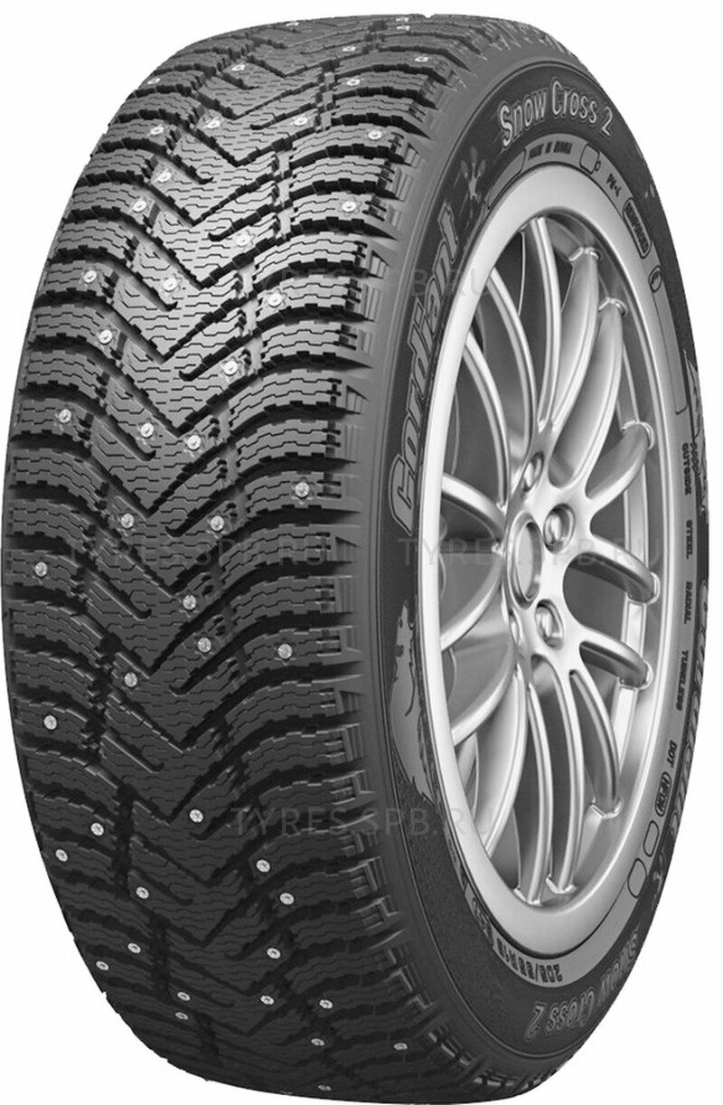 Зимняя шипованная шина Cordiant Snow Cross 2 185/65 R15 92T шип