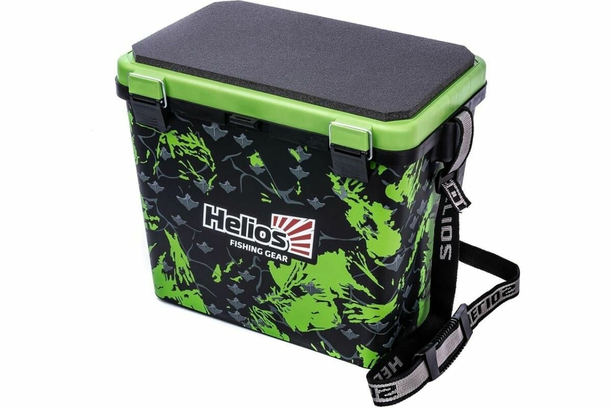 Ящик рыболовный зимний Helios SHARK, салатовый