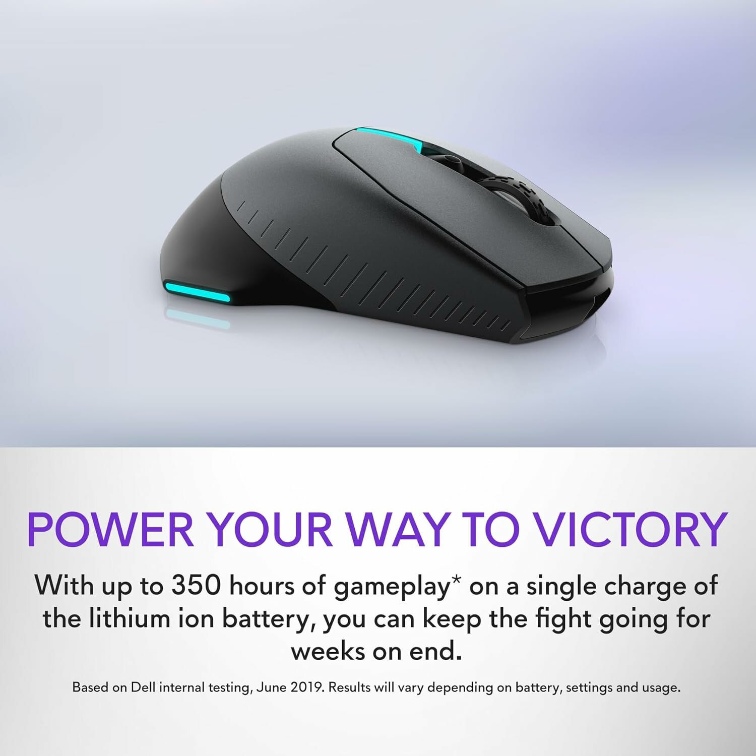 Мышь Dell Mouse AW610M Alienware; Gaming; Wired/Wireless; USB; Optical; 16000 dpi; 7 butt; Lunar light (570-ABCQ) - фото №9
