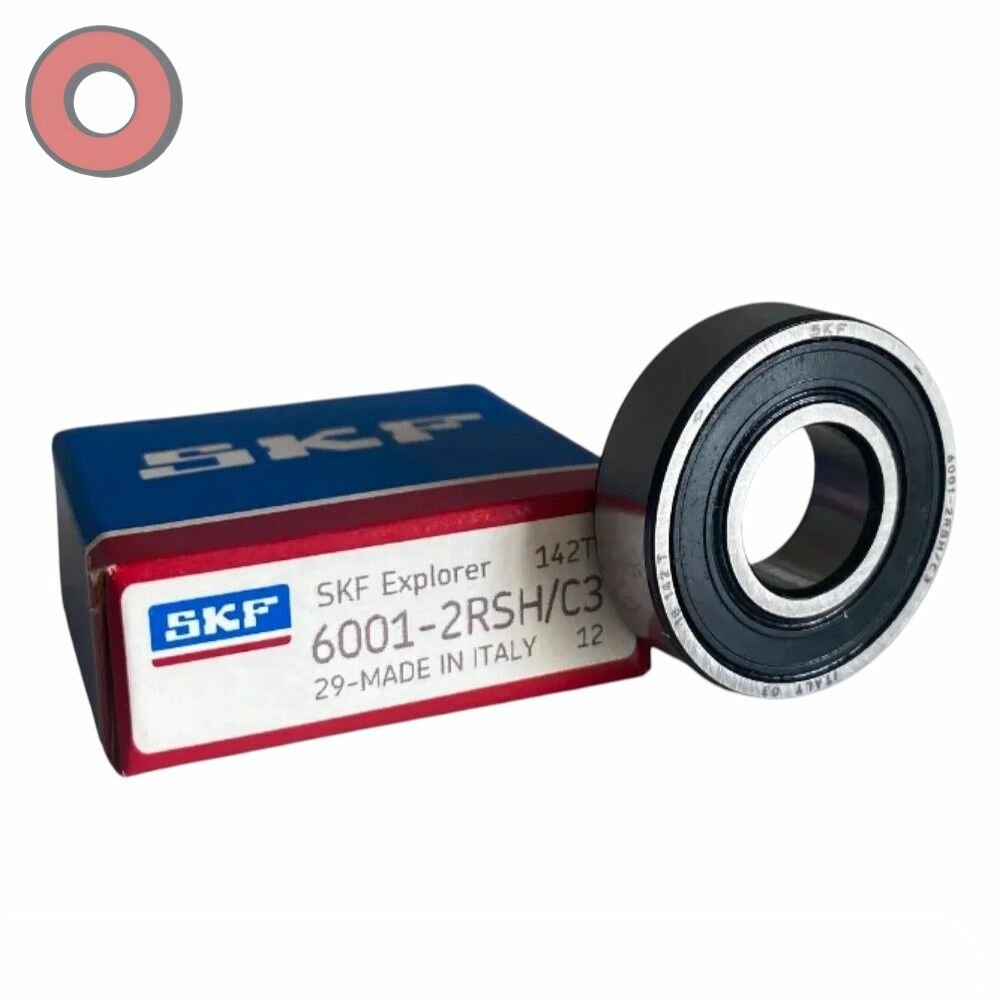 Подшипник SKF 6001 2RSH C3 (12x28x8) Made in ITALY