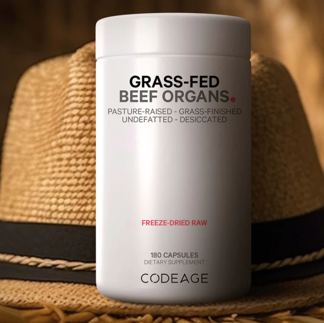 CodeAge говяжьи органы травяного откорма Grass-fed Beef Organs 180 капсул
