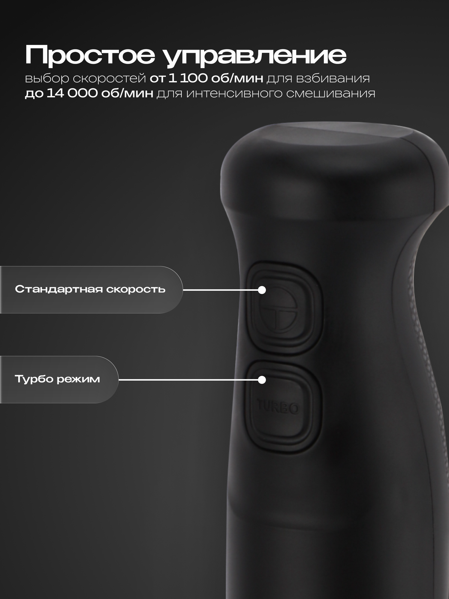 Блендер погружной RAGEX, мощность 250Вт, 1 скорость, измельчитель, венчик, пластик — фото 1