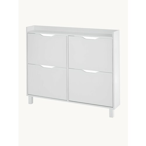 Шкаф обувной Hoff Дельта, 108х95х17, цвет 108х95х17, цвет белый