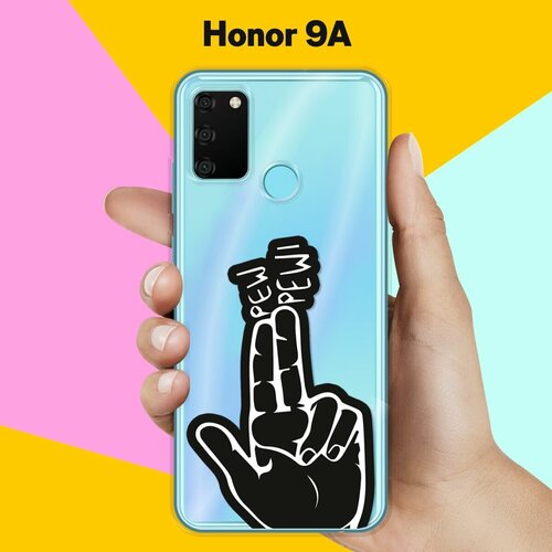 Силиконовый чехол на Honor 9A Pew-Pew / для Хонор 9А силиконовый чехол pew pew на honor 9a