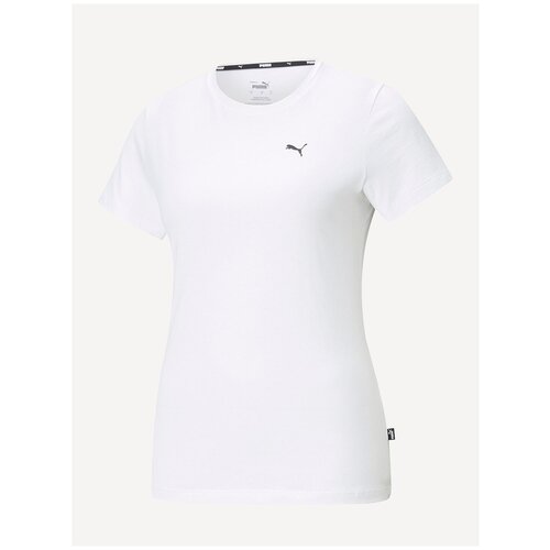 футболка asics small chest logo tee размер m синий Футболка спортивная PUMA, размер 40, белый