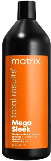 Шампунь для гладкости волос Matrix Cosmetics Matrix Total results, Mega Sleek с маслом Ши, 1 л