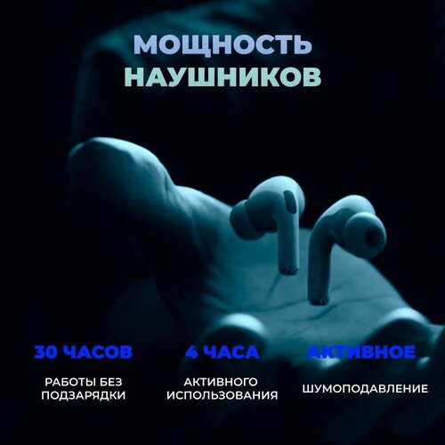 Беспроводные наушники D3D белые сенсорные для смартфонов 95000₽