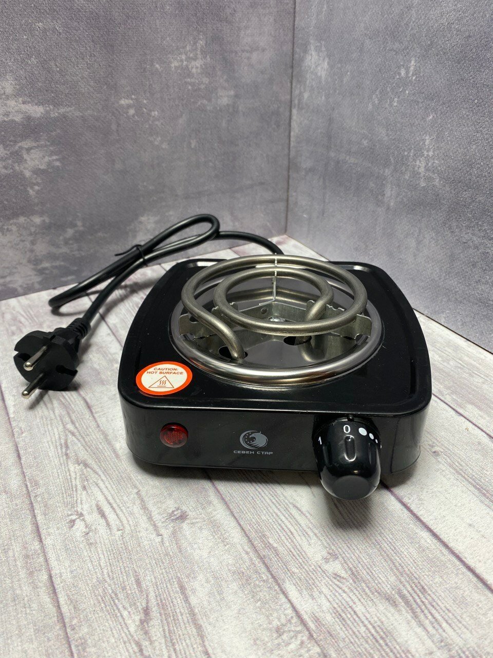 Плита электрическая для розжига углей / печка 500w - фотография № 1