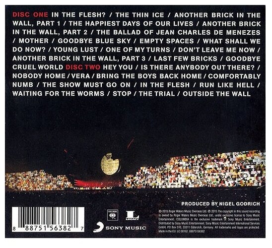 Roger Waters The Wall CD Медиа - фото №3