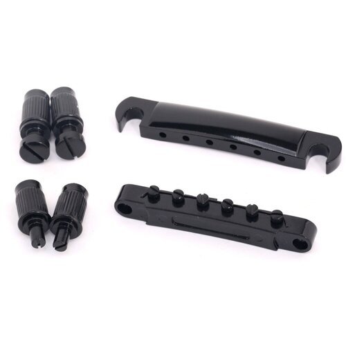 M678 Бридж Tune-O-Matic и стоп-бар для Gibson Les Paul, черный, Musiclily bm005 guitar tune o matic roller saddle bridge for gibson epi les paul lp sg style 6 string electric guitar part