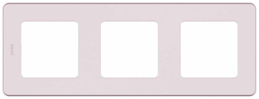 Рамка Legrand Inspiria трехместная универсальная розовый