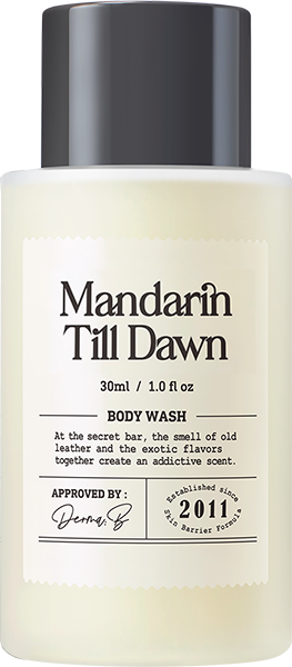 Гель для душа с ароматом пряного мандарина Derma: B Narrative Body Wash Mandarin Till Dawn 30 мл