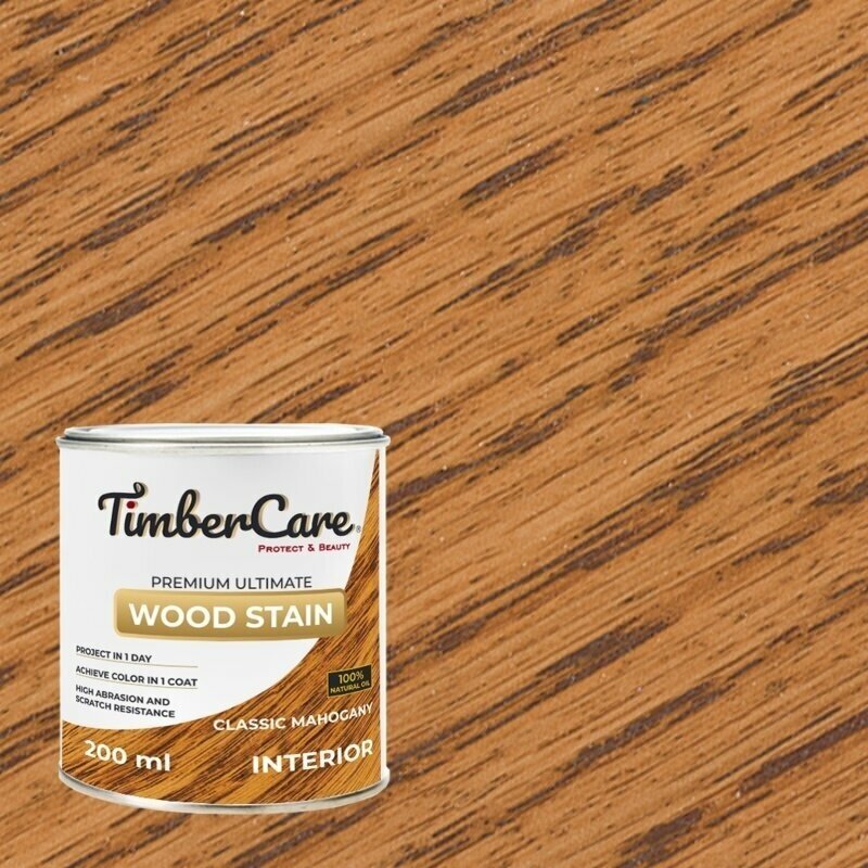 Тонирующее масло TimberCare Wood Stain 200 мл Классический махагон 350013