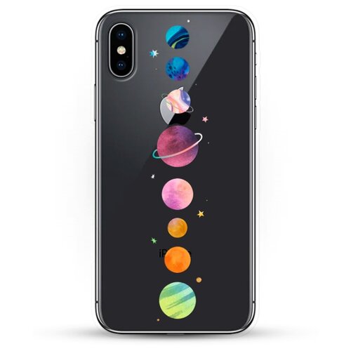 фото Силиконовый чехол планеты на apple iphone xs max andy & paul