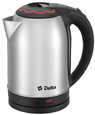 Электрический чайник DELTA DL-1330 нерж с красным