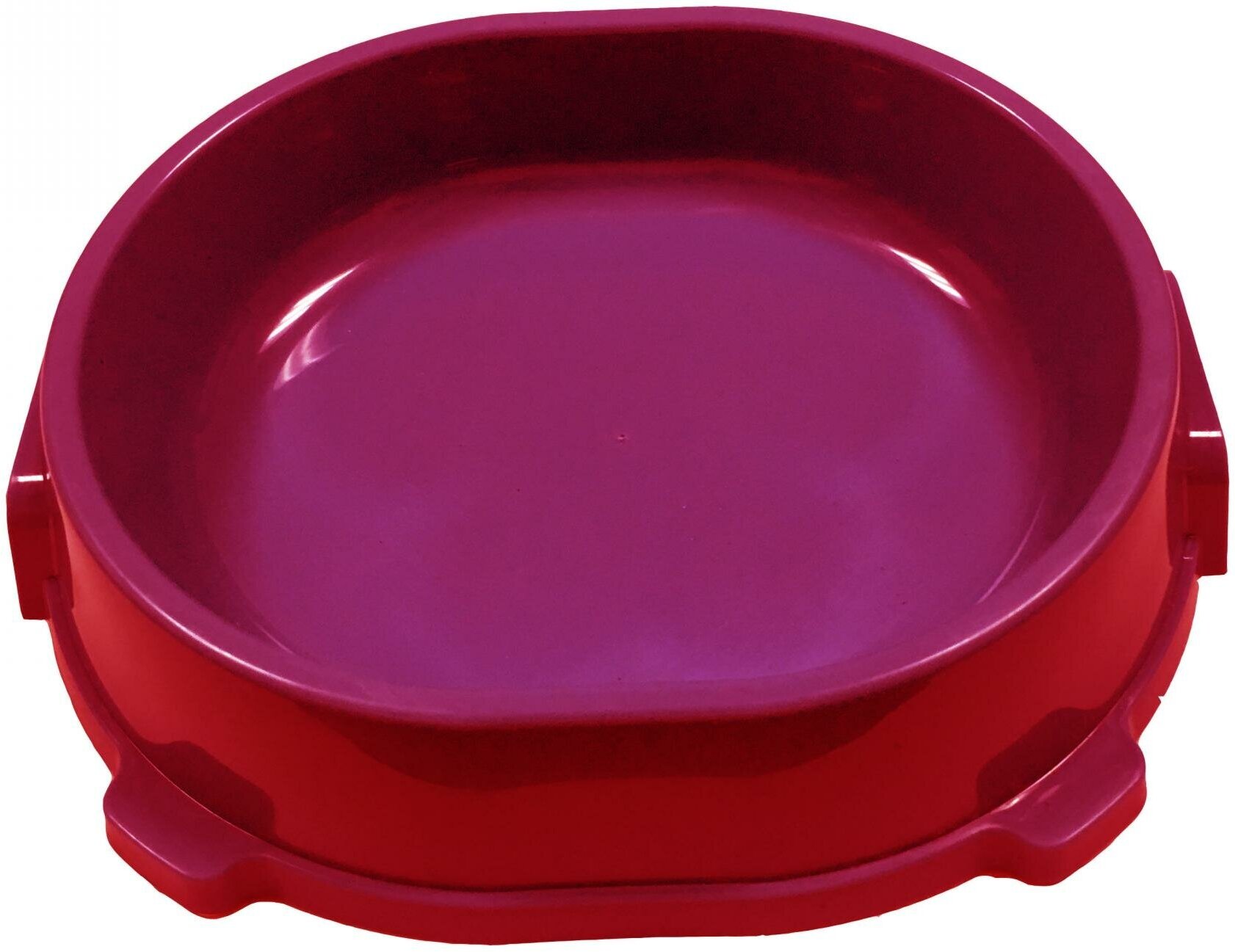 Пластиковая миска для животных Favorite (нескользящая, рубиновая/фиолетовая) 200 мл.