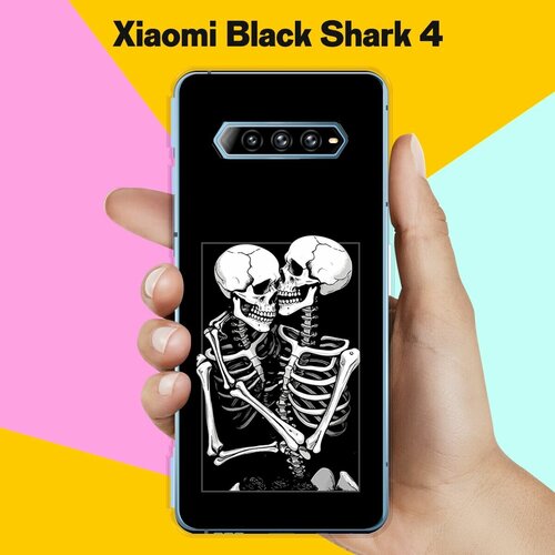 Силиконовый чехол на Xiaomi Black Shark 4 Скелеты / для Сяоми Блэк Шарк 4 силиконовый чехол на xiaomi black shark 4 сяоми блэк шарк 4 космический лев