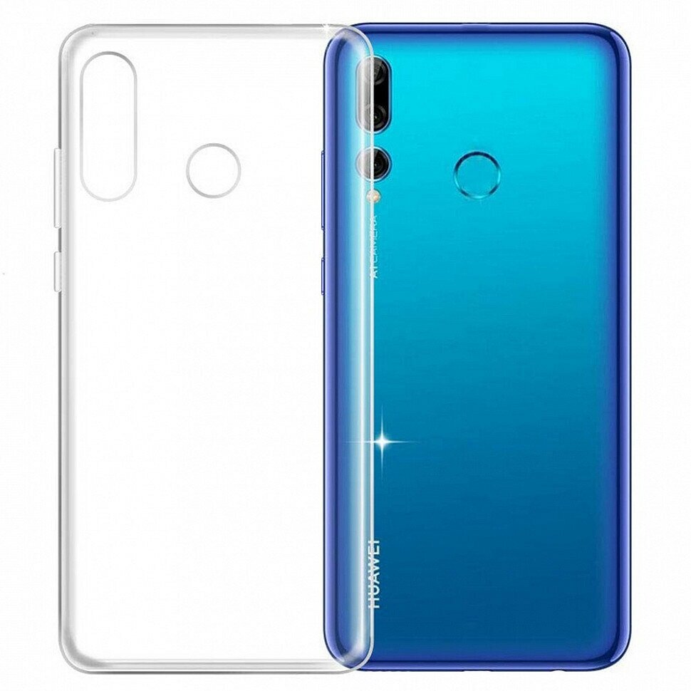 Чехол силиконовый для Huawei P smart (2019) / Honor 10 Lite (прозрачный)