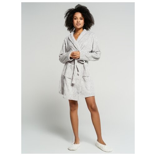 фото Халат твое a7002 размер m-l, светло-серый, women