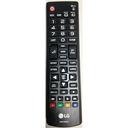 Пульт для телевизора LG AKB74475451 телевизор lg 50 50uq76003ld темно серый