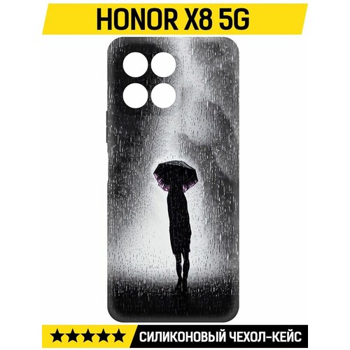 Чехол-накладка Krutoff Soft Case Ночная крипота для Honor X8 5G черный чехол накладка krutoff soft case ночная крипота для honor x6a черный
