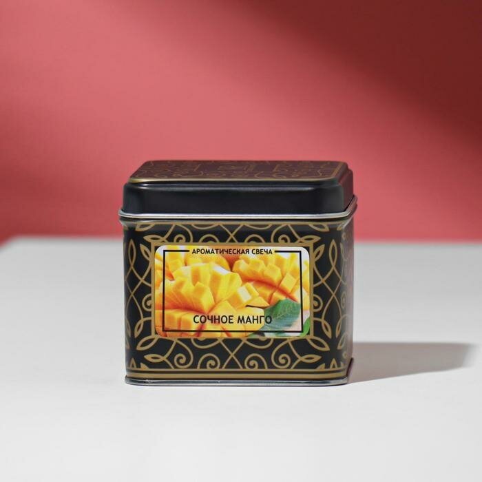 Свеча ароматическая в жестяной банке Kukina Raffinata весенний ландыш - фото №5