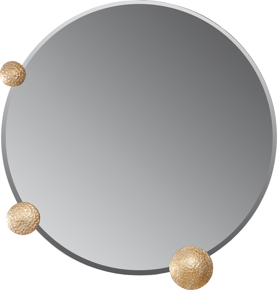 Зеркало настенное Bogacho Heri кремового цвета ручная работа