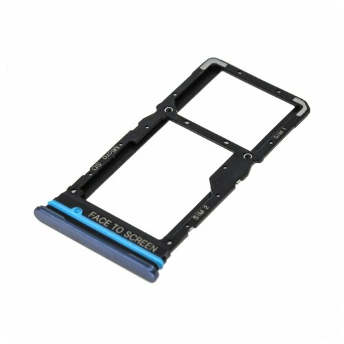 Держатель сим карты (SIM) для Xiaomi Mi 10T Lite, серый sim лоток сим держатель для xiaomi mi 11 lite черный
