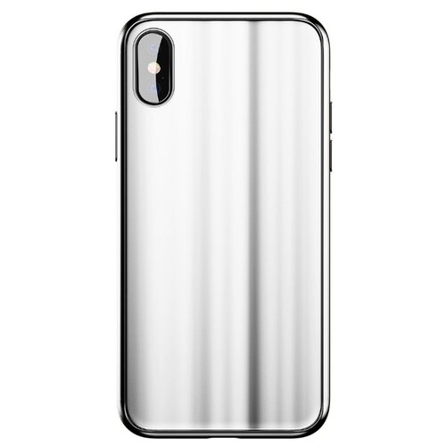 фото Чехол-накладка baseus glass sparkling case для apple iphone x/xs white