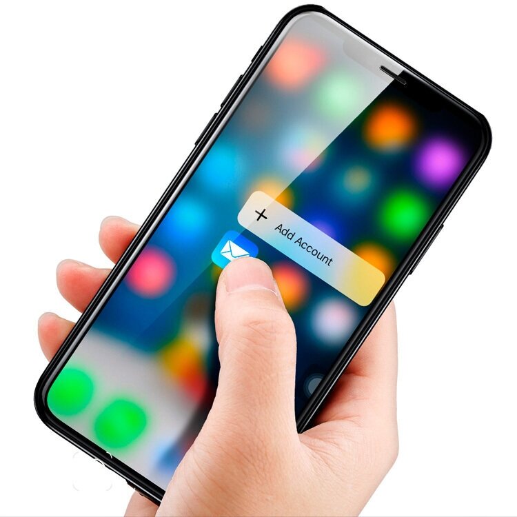 Комплект защитных стекол Baseus (SGAPIPH65-TZ01) для iPhone Xs Max (Black) - фото №4