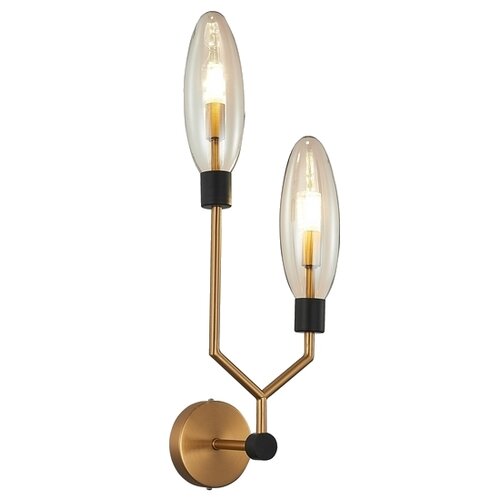 Бра ST Luce Desima SL1174.301.02, G9, 6 Вт, кол-во ламп: 2 шт., латунь