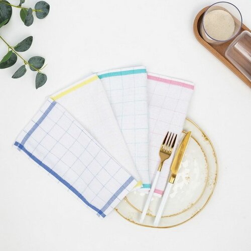 Набор салфеток размер 28x28см 4шт махра 240гм 100 хлопок 290₽