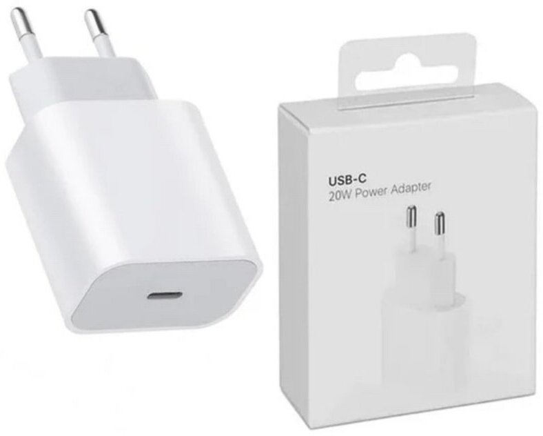Блок быстрой зарядки для iPhone XS/XR/11/12/13/14 и iPad PD20W / зарядка для айфона / выход USB-C, СЗУ для айфона Type-C