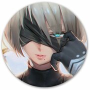 Коврик для мышки круглый NieR: Automata - YoRHa 2-gou