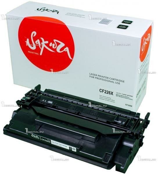 Картридж SAKURA CF226X (26X) чёрный HP LaserJet Pro M402dn/402n/402dw MFP M426D/426fdn/426fdw (9К) (SACF226X)