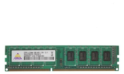 Оперативная память neoforza 2 ГБ DDR3 1600 МГц DIMM CL11 NMUD320C81-1600DA10