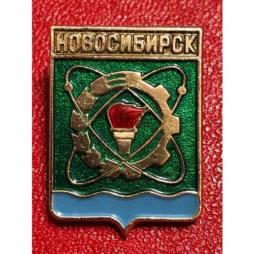 Значок СССР Герб Новосибирск #7