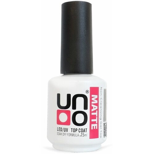 Топ для гель-лака UNO Matte матовый финиш для ногтей, без липкого слоя, бархатный, 16 г