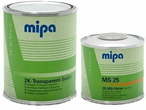 MIPA Transparent Sealer Грунт бесцветный усилитель адгезии для нешлифованных поверхностей (1л+0,5л)