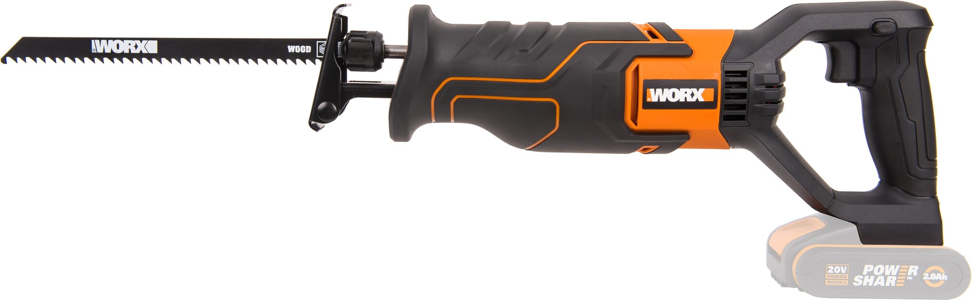 Сабельная пила аккумуляторная WORX WX500.9