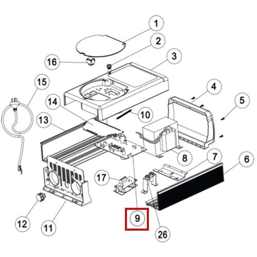 Плата контроля хлоратора Aquaviva SSC50 PCB Ver5.6, цена - за 1 шт