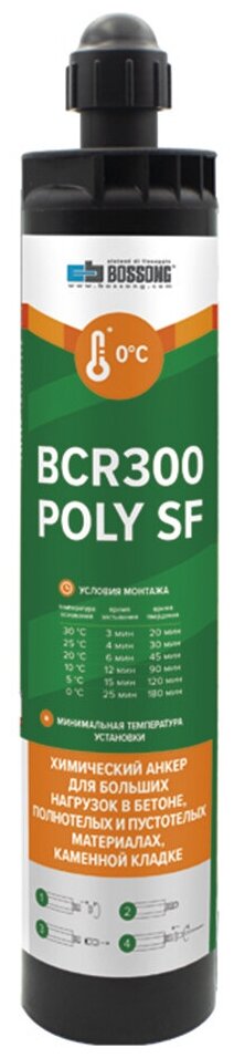 Химический анкер партнер BCR 300 POLY SF