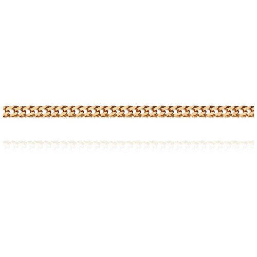 Цепь АДАМАС, красное золото, 585 проба, длина 45 см, средний вес 2.23 г, золотой, красный