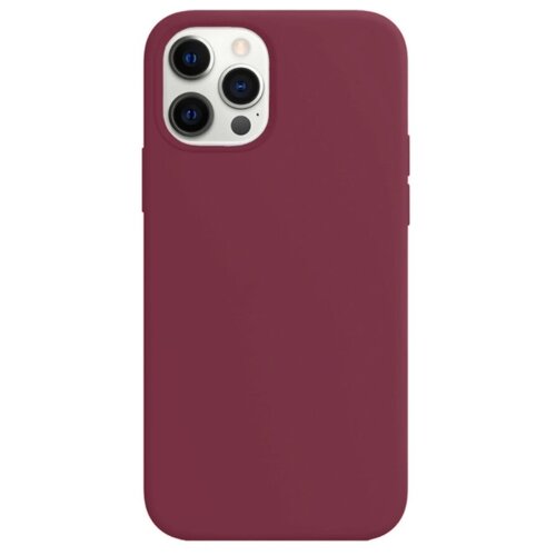 фото Силиконовый чехол silicone case для iphone 12/iphone 12 pro ( айфон 12/ айфон 12 про), бордовый letrend
