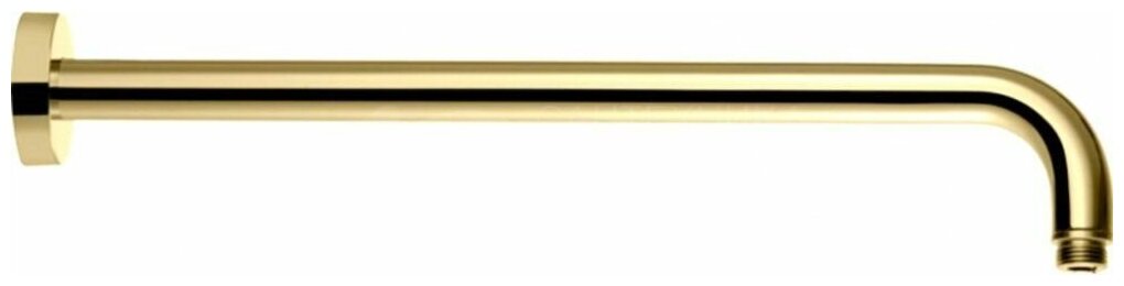Настенное крепление верх. Душа Paffoni, LUSSO 400мм, Золото медовое, ZSOF034HG - фотография № 2