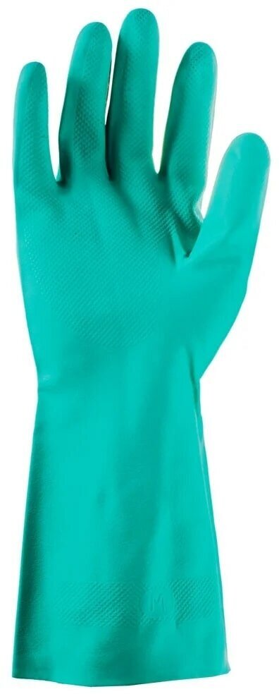 Нитриловые химостойкие перчатки (80/50) Jeta Safety, с хлопковым напылением, 0,38 мм, р.9/L, JN711-09-L - фотография № 5