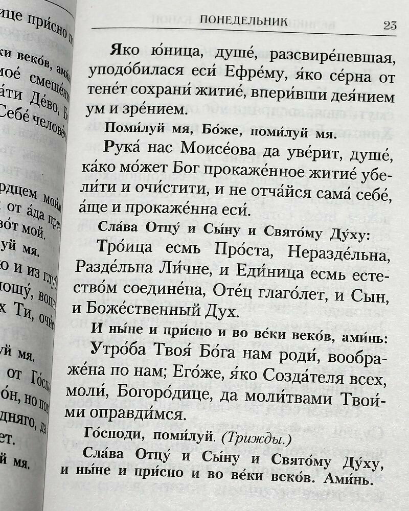 Великий покаянный канон преподобного Андрея Критского. Мариино стояние. 12 Евангелий Святых Страстей. Пассия