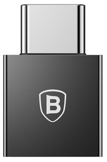 Переходник USB - USB Type-C Baseus Exquisite - Черный (CATJQ-B01)