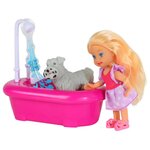 Игровой набор Джамбо Тойз Кукла с ванной и питомцем, 12 см, JB0207124 - изображение